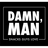 Damn, Man Snacks logo